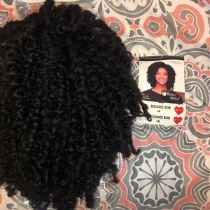 Curly black wig🍁HALF WIG